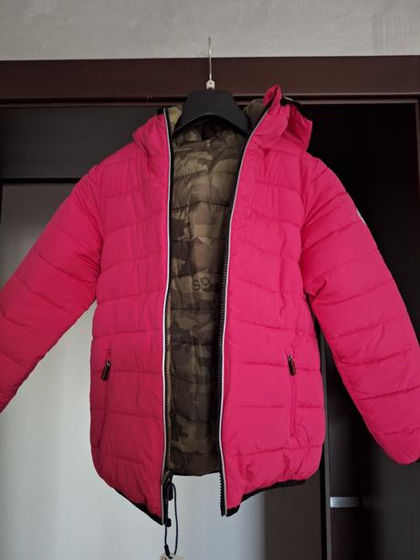 Prechodná obojstranná bunda, superdry,140