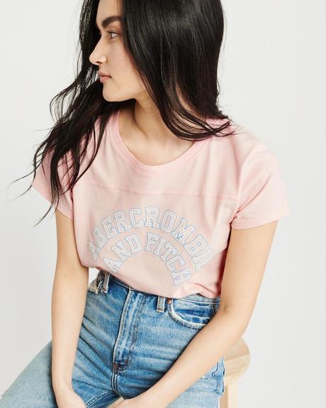 Abercrombie&fitch logo tricko vel. m/l, abercrombie&fitch,l / m