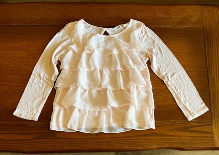 Elegantné volánikové tričko, h&m,134