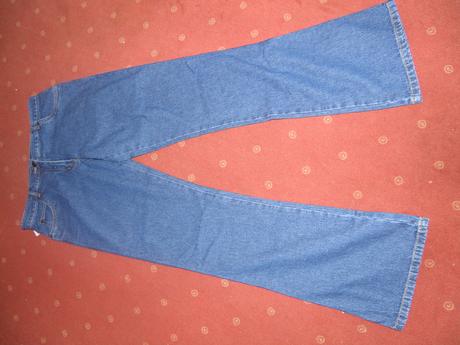 Dievčenské riflové nohavice nenosené, tesco,164