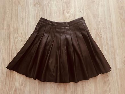 Štýlová koženková plisovaná sukňa tally weijl, tally weijl,s