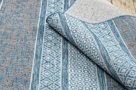 Šnúrkový koberec sizal loft 21118 boho modrý, 