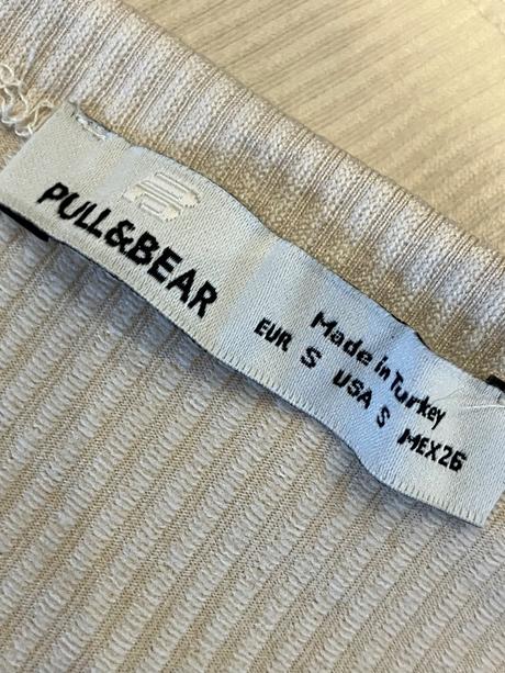 Dámsky crop top béžový pull bear (s), pull&bear,s