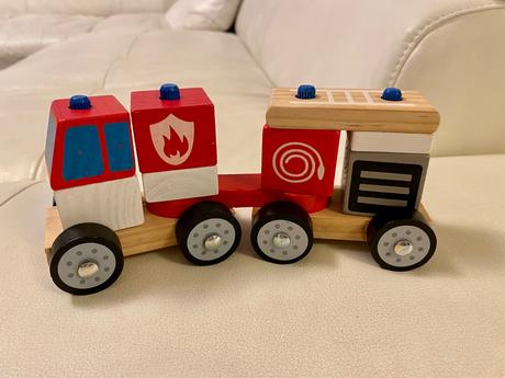 Krásny hasičský drevený vláčik, 