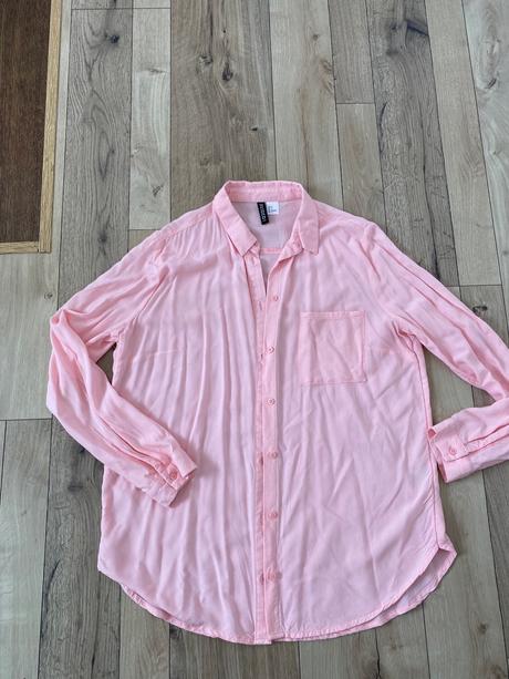 Košeľa h&m ružová oversize, h&m,36