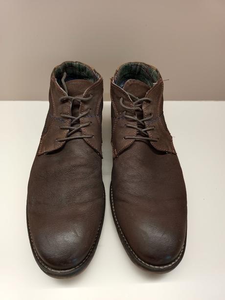 Pánske jesenné kožené poltopánky značky urban x 45, 45