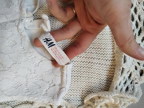 Biele šaty č. 110 s bolerkom na svadbu alebo krst, h&m,110