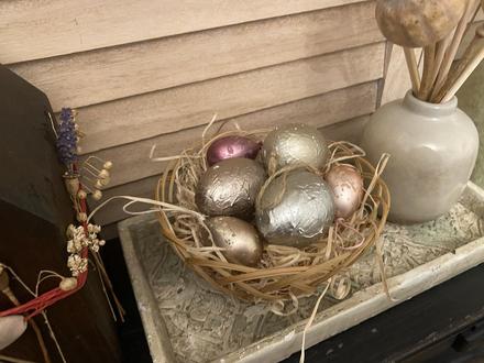 Vajíčka 6 ks v košíčku ( sada ),