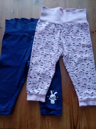 Tepláky 2 ks, lupilu,74