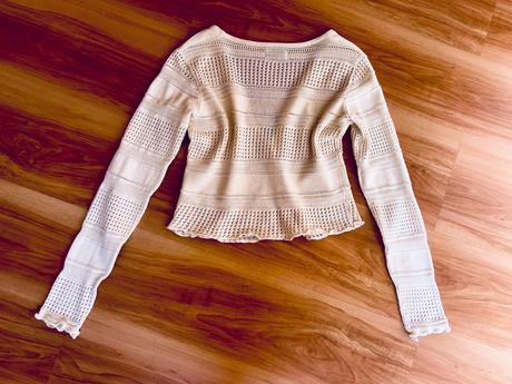 Béžový svetrík, cropp, s, s