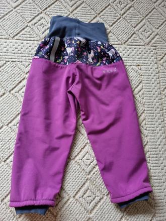 Softshelove nohavice unuo 98/104, unuo,98