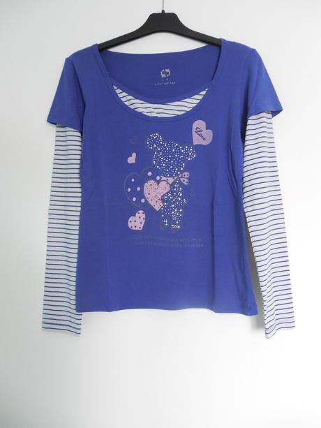 Tmavomodré tričko, s