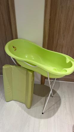 Vanička + stojan + prebaľovacia podložka, 