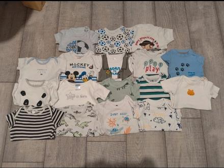 Balík letných bodyniek 62/68, 50–62