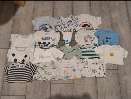 Balík letných bodyniek 62/68, 50–62