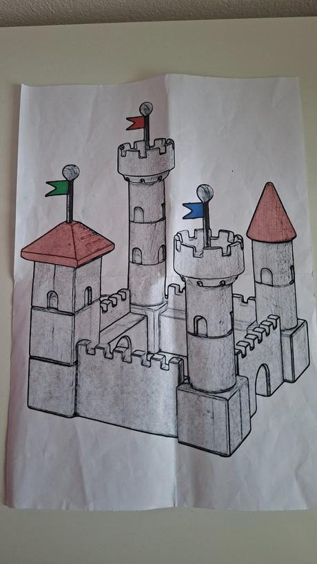 Stavebnica drevený hrad top stav,