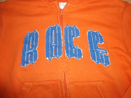 Oranzova chlapcenska mikina, 128