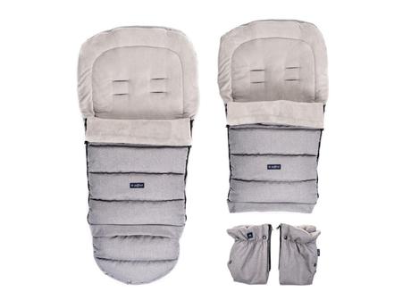 Womar fusak i grow fleece svetlosivý, womar zaffiro