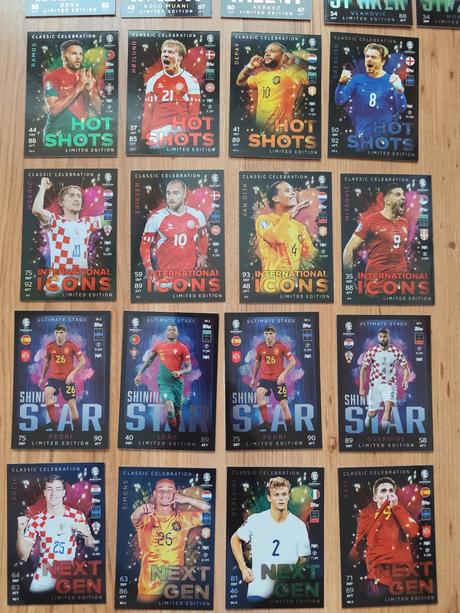 Euro 2024 kartičky topps match attax - tin limited, 