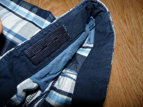 Bavlnené kockované, h&m,152