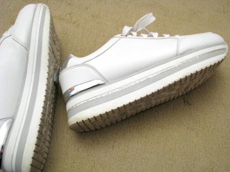 Biele tenisky na vysokej platforme, graceland,39