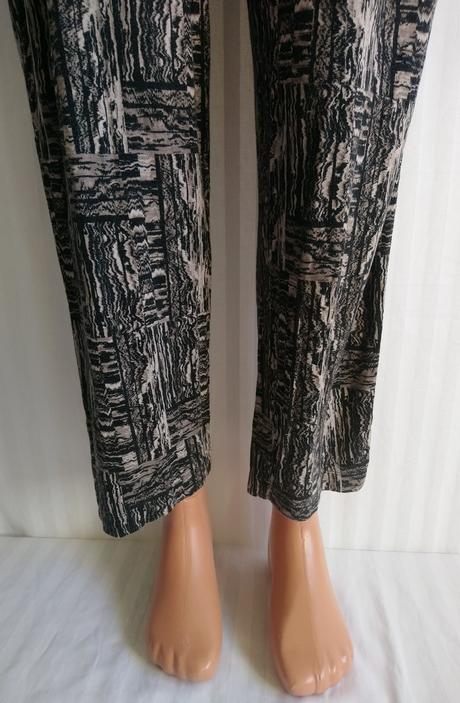 Dámske elasťáky s čiernohnedým vzorom, ovs, ovs,xxxl