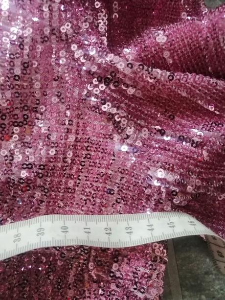 Luxus ružové šaty glamorous, v38-40, 40