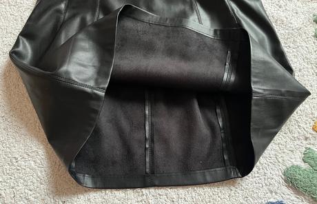 Čierna koženková sukňa, zara, l/40, zara,l