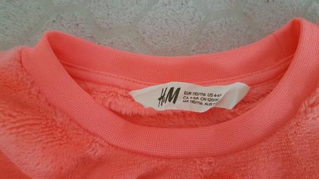 Dievčenská mikinka h&m veľ.110/116, h&m,116