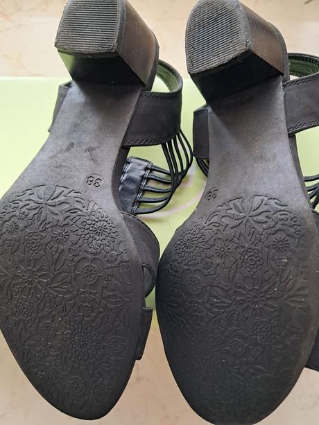 Čierne sandále, graceland,38