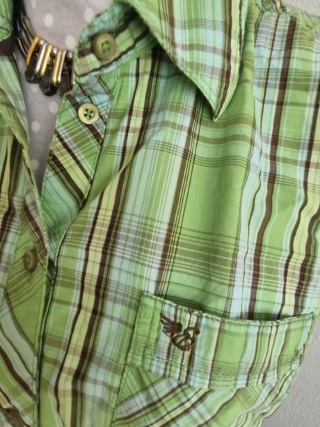 Bledozelená košieľková blúzka esprit veľ. 40, esprit,40