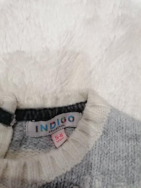 Super teplá tunika - sveter snehovými vločkami, 116