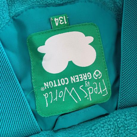 Green cotton zimná kombinéza, 134