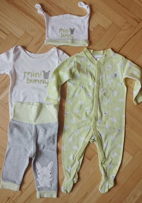 Zajačikový kompletík, h&m,62
