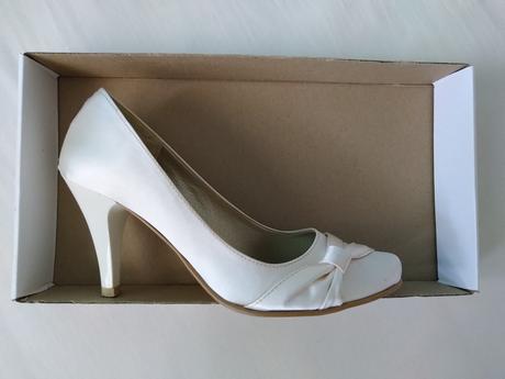 Saténové svadobné lodičky veľkosť 37, 37