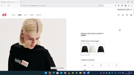 Mikina hm, mikina santa reserved, h&m,l