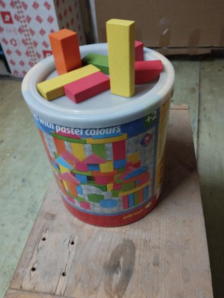 Woody stavebnica, farebné kocky 75ks, 