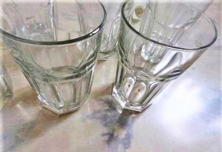 Sada veľkých duritových pohárov - 6 ks/0,35 l, 
