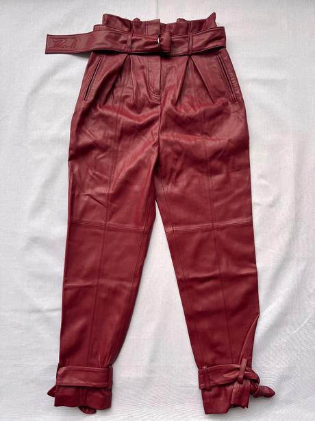 Karl lagerfeld - koženkové nohavice, xs