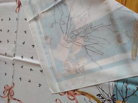 Retro veľkonočny obrus 119x 137 - 30eur,