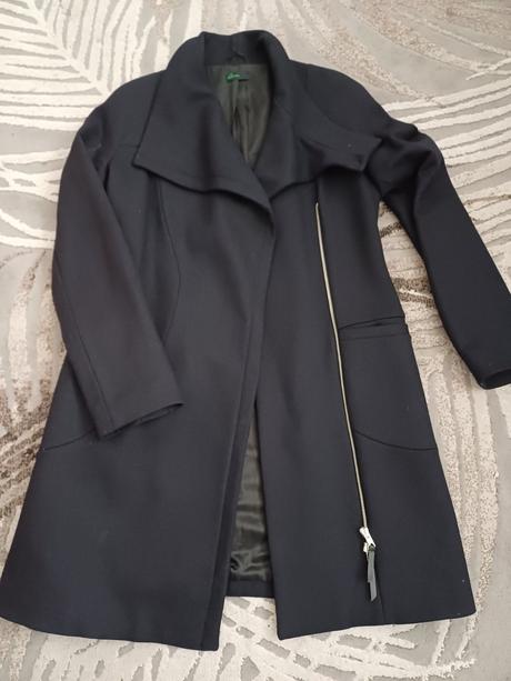 Nadčasový kabát benetton, č.m, benetton,m
