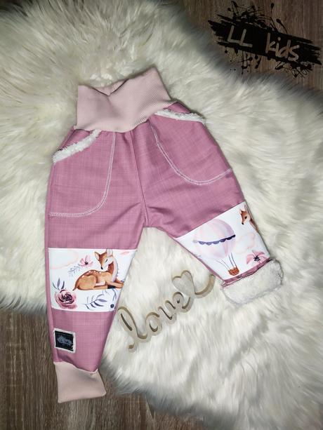 Barančekové softshellove nohavice na zimu, 86 - 128