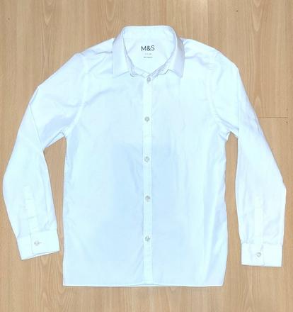 Biela košeľa m&s na 11-12r, marks & spencer,152