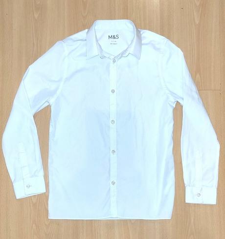 Biela košeľa m&s na 11-12r, marks & spencer,152