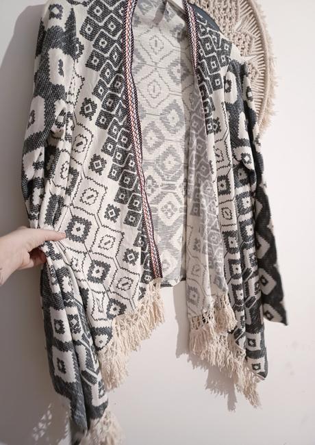 Kardigán so strapcami, fishbone,l