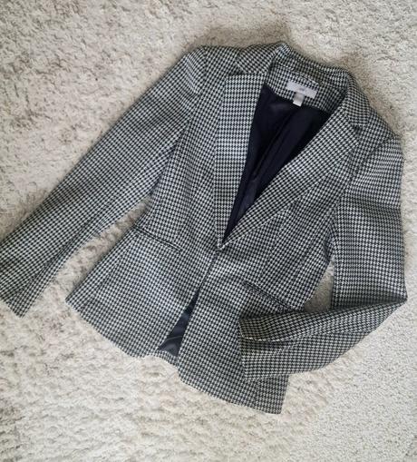 Kárované sako h&m, h&m,xs