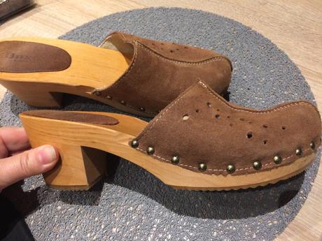 Elegantné dreváky - semišové, zn. buxa, 41