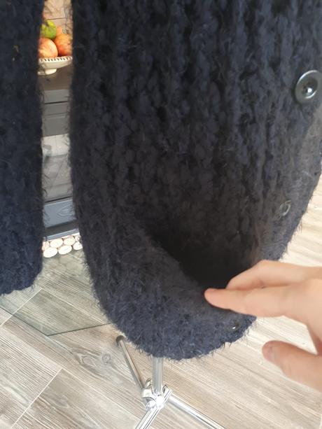 Dlhý sveter na gombíky, m