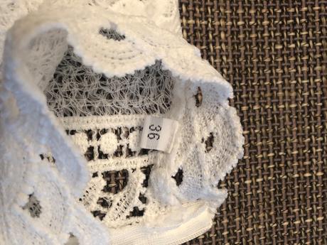 Biely krajkový top, veľkosť 36, 36