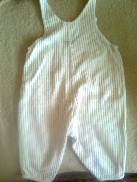 Béžové nohavice na traky, 68